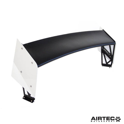 Ford Fiesta ST Mk7 (2013-2017) Rear Wing Spoiler Big Wing - AIRTEC Motorsport Boot Lid/Tailgate Aerofoil for ST180 ST200 | High Level Hatchback Spoiler | Satin Black Blade, Gloss Black/Race Red/Frozen White Endplates | UK-Made Track Day Upgrade
