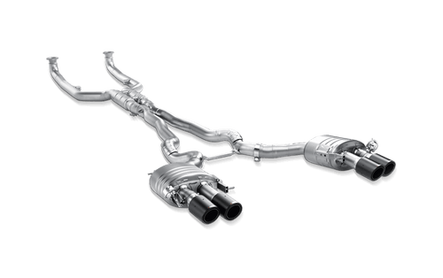 AkrapoviÄ Evolution Line Titanium Cat-Back Exhaust with Carbon Tailpipe Set for BMW M6 F12/F13 (2012â€“2017) â€“ Valved X-Pipe, Lightweight, No Drone