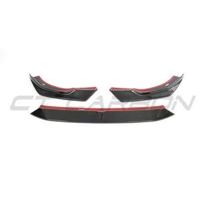 Audi RS4 B9.5 Front Lip Splitter Spoiler (2020-2024) – Pre-Preg Carbon Fibre Front Bumper Lip for RS4 Avant Facelift | CT Design OEM+ Aero Lower Valance