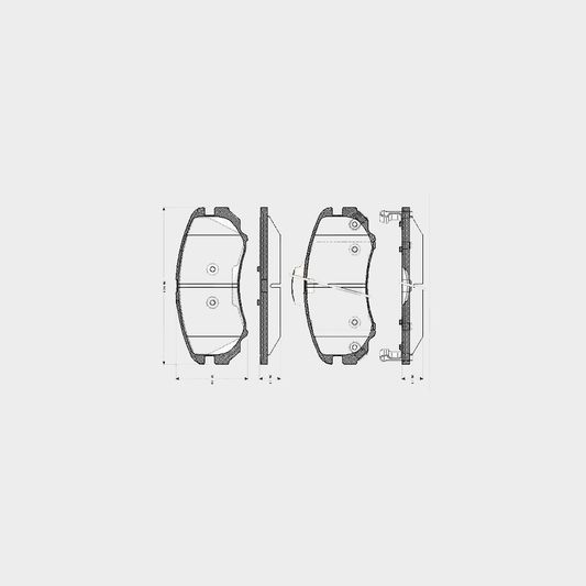 Bosch 0 986 TB2 413 (0986TB2413) Brake Pad Set for BMW â€“ With Fitting Accessories, Excluding Wear Sensor â€“ Fits E90 E92 E93 3 Series, E60 E61 5 Series, E63 E64 6 Series, E65/E66 7 Series, E84 X1, E89 Z4, M3 & 1M