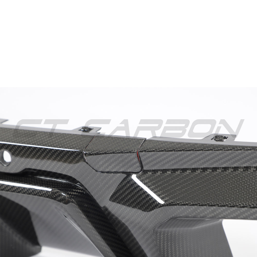 BMW X5M F95 & X6M F96 2019+ Carbon Fibre/Fiber Rear Diffuser, Valance & Splitter – Rear Bumper Lower Apron Insert, Performance Rear Lip Body Kit – Prepreg Carbon, OEM+ Fit by CT Design