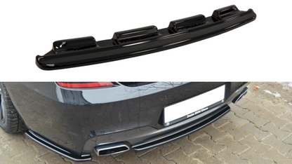 Maxton Design - CENTRAL REAR SPLITTER BMW 6 GRAN COUPE M-SPORT (NO VERTICAL BARS) (2013-2018)