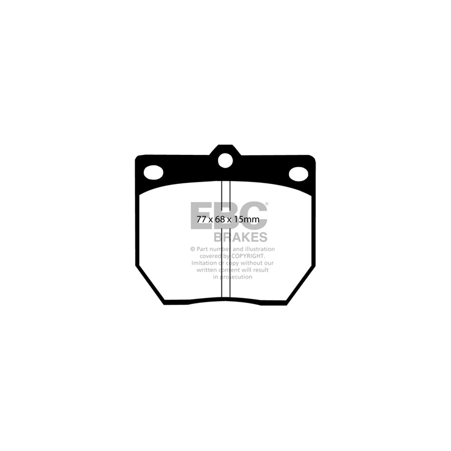 EBC Greenstuff 2000 Front Axle Brake Kit PD01KF1111 – Pads & Plain Discs/Rotors for Datsun/Nissan 240Z 260Z S30 Fairlady Z (1973-1978) – OE Replacement Fast Road Upgrade – DP2273 / D540