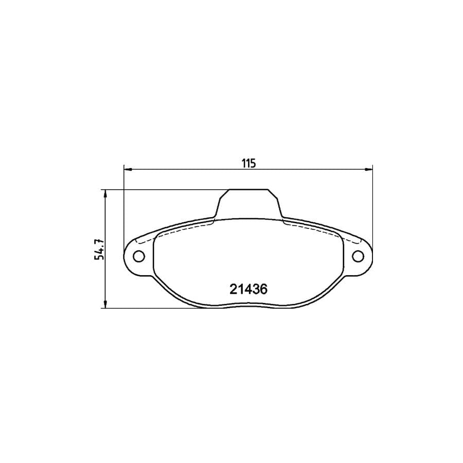 Mintex MDB2484 Brake Pad Set - Axle Set Disc Brake Pads, WVA 21436, Bendix System, Genuine Replacement