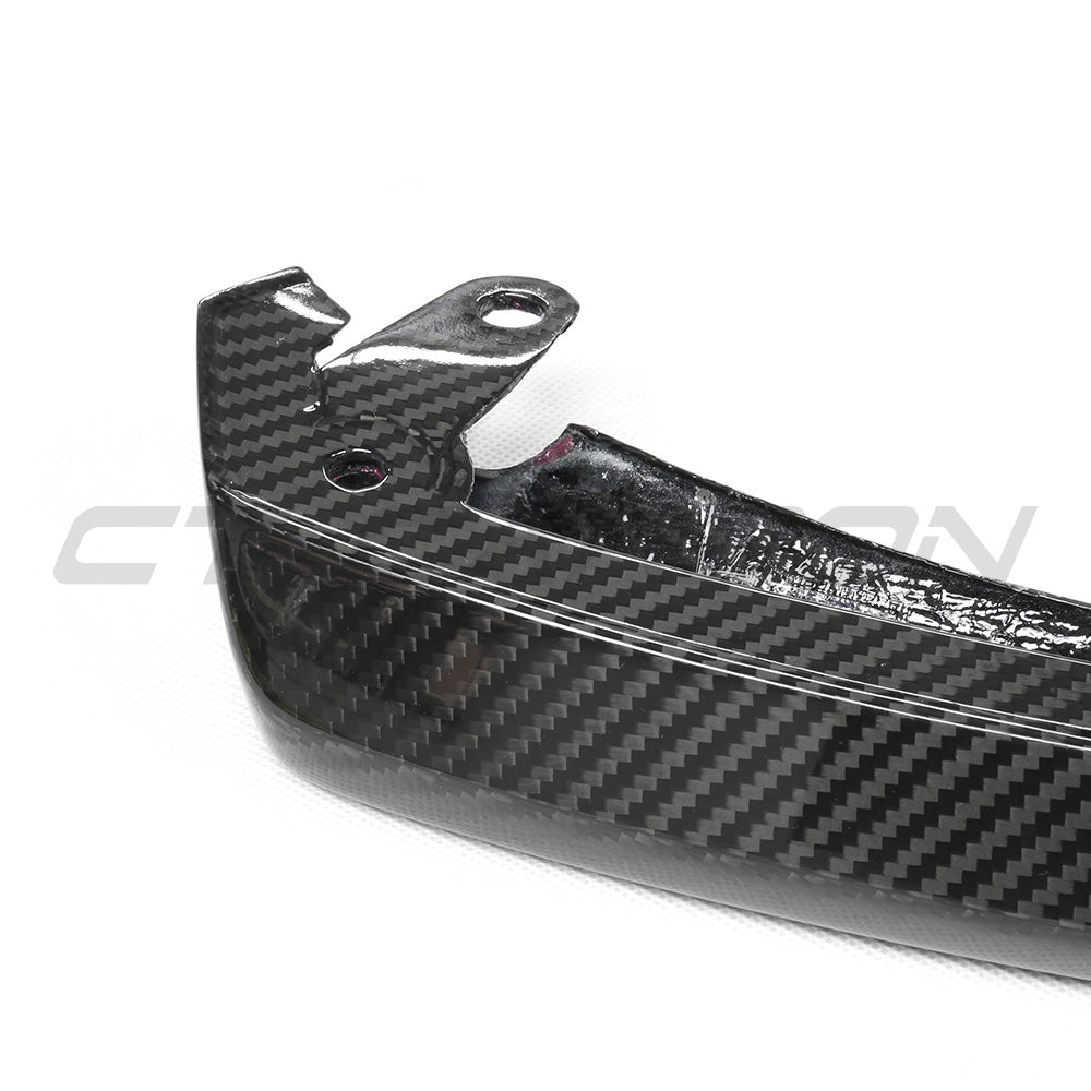 BMW M2 G87 Carbon Fibre/Fiber Front Lip Spoiler Splitter - M Performance Style | 2023+ Front Bumper Lip Chin Spoiler | CT Carbon Pre-Preg Gloss OEM+ Fit Front Valance