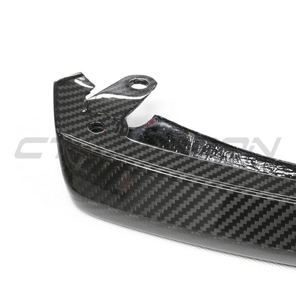 BMW M2 G87 Carbon Fibre/Fiber Front Lip Spoiler Splitter - M Performance Style | 2023+ Front Bumper Lip Chin Spoiler | CT Carbon Pre-Preg Gloss OEM+ Fit Front Valance