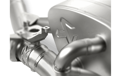 Akrapovic Slip-On Line Titanium Axle-Back Exhaust for BMW M3 F80 (2014-2017) - Rear Section/Back Box Performance Muffler, Quad Tip S55 Sports Rear Silencer