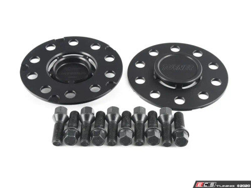 Turner Motorsport 5mm Black Wheel Spacers Kit with Extended Bolts for BMW M2 M3 M4 (F87 F80 F82 F8x) - Flush Fit Stance & Offset Correction, Brake Caliper Clearance, Thin Alloy Wheel Shims Set Front/Rear