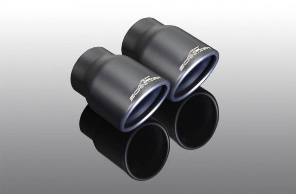 Genuine AC Schnitzer 90mm Polished Chrome Tailpipe Finishers / Exhaust Tips / Muffler Tips for BMW 1 Series F40 (2018+) - 116d, 118i, 118d, 120d xDrive/120dx - OE-Plus End Trims, Tailpipe Covers, Twin/Single Exit Upgrade