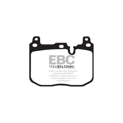EBC PD12KF355 BMW 340mm Front Redstuff Ceramic Brake Pads & GD Series Grooved Dimpled Discs Kit - Brembo/ATE Calipers - 1 2 3 4 Series F20 F21 F22 F23 F30 F31 F32 F33 F34 F36 M135i M140i 335i 340i 435i 440i