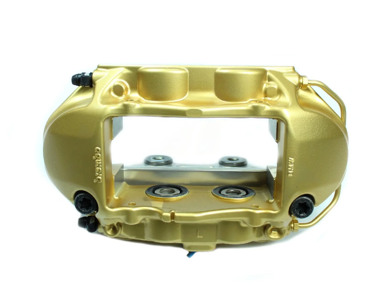 BMW M3/M4/M2 Carbon Ceramic Brakes Big Brake Kit CCB Conversion - Genuine M Performance SA 2NK Retrofit - F80 F82 F83 F87 M2 Competition - Front & Rear Rotors/Discs Calipers Pads - OEM Gold - PN 34112358378