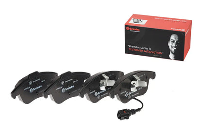 Brembo P 85 112 Brake Pad Set with Piston Clip for Teves Calipers - Fits Audi Q3/RS Q3, VW Tiguan/Sharan/Passat NMS, SEAT Alhambra - OE Replacement Pads (P85112)