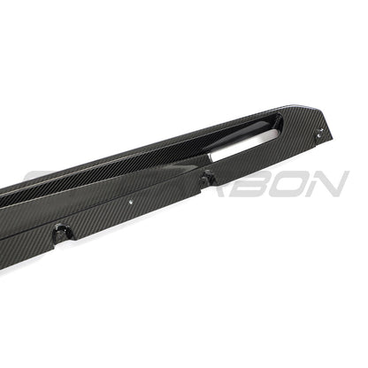 CT Design Carbon Fibre/Fiber Side Skirts / Side Skirt Extensions for BMW X5M F95 & X6M F96 (2019+) - Gloss Carbon Pre-Preg Side Splitters Rocker Panel Sill Extensions Aero Blades