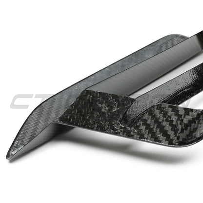 BMW M5 F90 LCI 2021-2024 Dry Carbon Fibre Front Bumper Air Duct Vent Covers / Intake Surrounds | CT Carbon Prepreg Grille Inlet Trim Overlays (Fits M5 & M5 Competition Facelift)