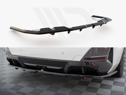 Maxton Design - CENTRAL REAR SPLITTER (VERTICAL BARS) V.1 BMW I4 M-PACK G26
