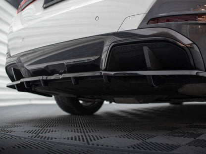 Maxton Design - CENTRAL REAR SPLITTER (VERTICAL BARS) V.1 BMW I4 M-PACK G26