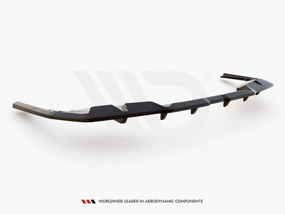Maxton Design - CENTRAL REAR SPLITTER (VERTICAL BARS) V.1 BMW I4 M-PACK G26