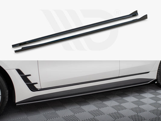 Maxton Design - SIDE SKIRTS DIFFUSERS V.1 BMW I4 M-PACK G26