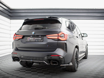 Maxton Design - CENTRAL REAR SPLITTER (VERTICAL BARS) BMW X3 M-PACK G01 FACELIFT