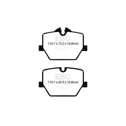EBC Brakes Bluestuff NDX DP52415NDX Rear Brake Pads  BMW 3 Series G20/G21, 4 Series G22/G23/G24, Z4 G29  Toyota GR Supra  TRW Rear Caliper | Fast Road & Track | ECE R90 Approved
