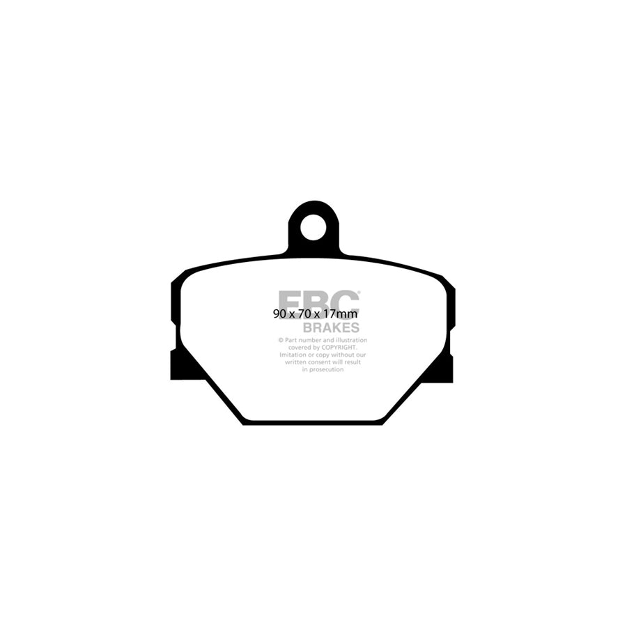 EBC PD11KF315 Greenstuff Front Brake Pads & GD Grooved Dimpled Discs Kit for Smart Fortwo W451 (2007-2014) | DP21287 Pads + GD1154 280mm Discs | Performance Front Brakes incl Brabus 1.0 Turbo