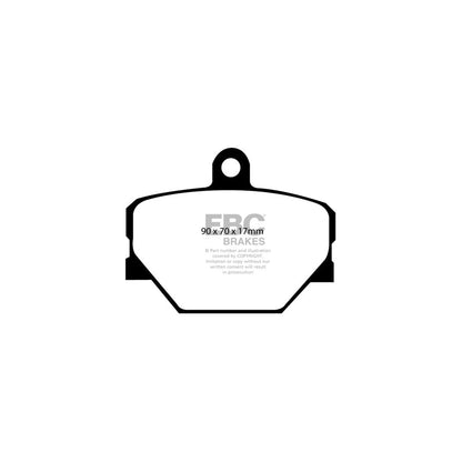 EBC PD11KF315 Greenstuff Front Brake Pads & GD Grooved Dimpled Discs Kit for Smart Fortwo W451 (2007-2014) | DP21287 Pads + GD1154 280mm Discs | Performance Front Brakes incl Brabus 1.0 Turbo