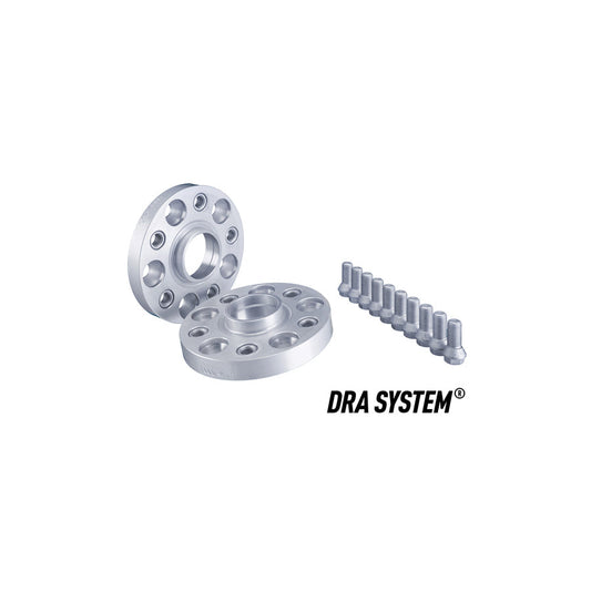 H&R 907557254 Hubcentric Wheel Adapter/Adaptor Spacers 45mm Each Side (Pair) – BMW 5x120 to 5x112 PCD Converter | Bolt Pattern Adapter Plates | 72.5mm Hub to 66.55mm CB | 90mm Track Widening/Offset Correction | Silver