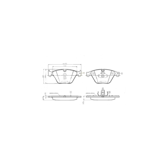 Bosch 0986TB3134 Brake Pads (0 986 TB3 134) for BMW 5 Series F10/F11 & 6 Series F06/F12/F13 – Disc Brake Pad Set, Axle Set, No Wear Sensor – Fits 518d 520d 525d 528i 530i 530d 535i 535d 640i incl. xDrive – OEM Quality Replacement