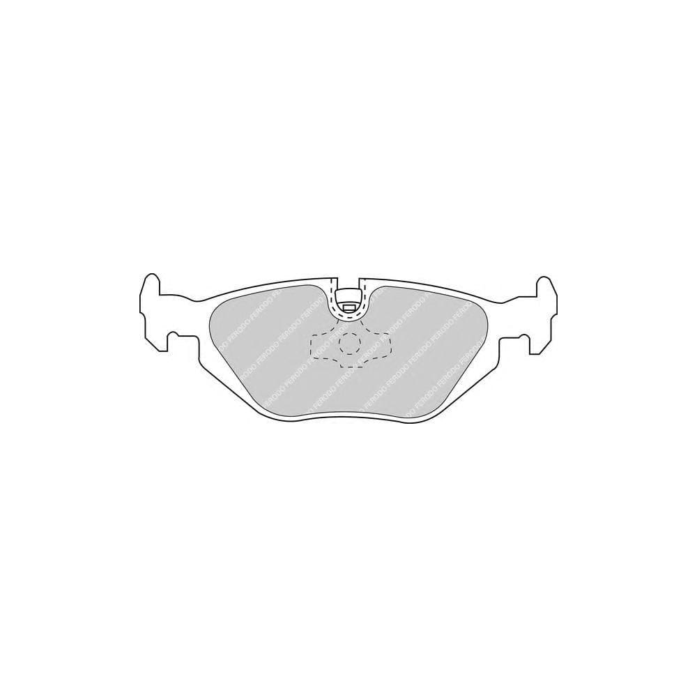 Ferodo FQT850 Rear Brake Pads Kit for BMW 3 Series E36/E46, Z3, Z4 E85/E86 - ATE Rear Calipers/Callipers - Disc Brake Pad Set - Back Pads - Piston Clip Included, Wear Sensor Not Included