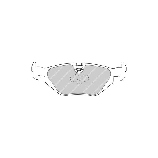 Ferodo FQT850 Rear Brake Pads Kit for BMW 3 Series E36/E46, Z3, Z4 E85/E86 - ATE Rear Calipers/Callipers - Disc Brake Pad Set - Back Pads - Piston Clip Included, Wear Sensor Not Included