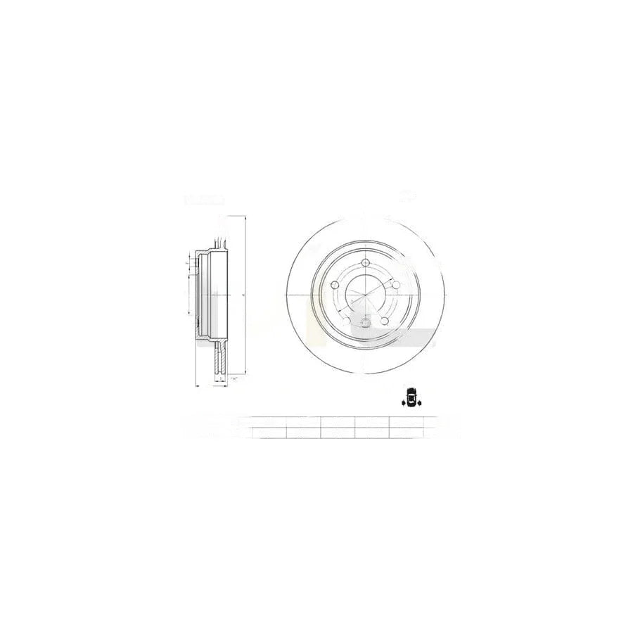 Bosch Coated Vented Brake Disc / Rotor for BMW 3 Series (Selected Models) 293.8mm x 19mm, 5-Hole | Anti-Corrosion Painted | OE Spec Replacement | Part 0 986 AB6 567 / 0986AB6567