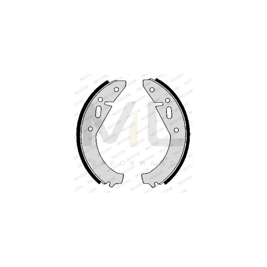 Ferodo FSB120 40mm Drum Brake Shoes - OEM/OE Spec Rear Brake Lining Set for Dunlop Pattern Drums | Replacement Drum Shoe Kit, 40 mm Width
