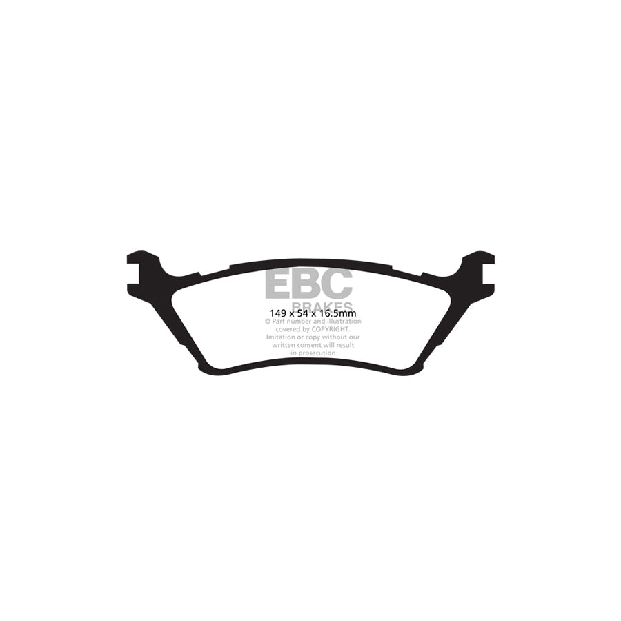 EBC PD01KR955 Rear Axle Brake Kit – Pads & 348mm Plain Vented Discs for Ford F-150/F150 & Raptor 2012-2021 | Greenstuff 6000 Pad and Rotor/Disc Set | OE Replacement Upgrade | DP61891 + D7603