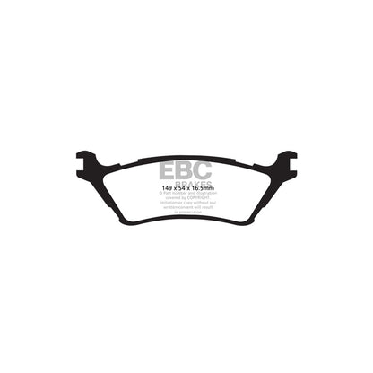 EBC PD01KR955 Rear Axle Brake Kit – Pads & 348mm Plain Vented Discs for Ford F-150/F150 & Raptor 2012-2021 | Greenstuff 6000 Pad and Rotor/Disc Set | OE Replacement Upgrade | DP61891 + D7603