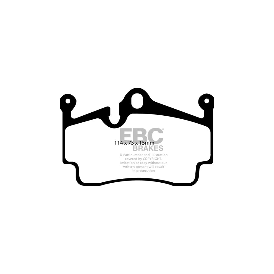 EBC PLK1094 Porsche Cayman 987 Brembo Caliper Brake Upgrade Kit  Yellowstuff Front & Rear Pads + Stainless Steel Braided Lines + BF307+ DOT 4 Fluid (20062009)