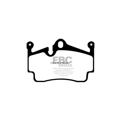 EBC PLK1094 Porsche Cayman 987 Brembo Caliper Brake Upgrade Kit  Yellowstuff Front & Rear Pads + Stainless Steel Braided Lines + BF307+ DOT 4 Fluid (20062009)