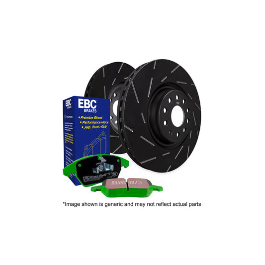 EBC PD06KF092 Greenstuff 2000 Front Pads & USR Slotted Discs Kit for BMW 3 Series E36 & Z3 (ATE Caliper) â€“ 286mm Front Brake Upgrade DP2914 + USR552