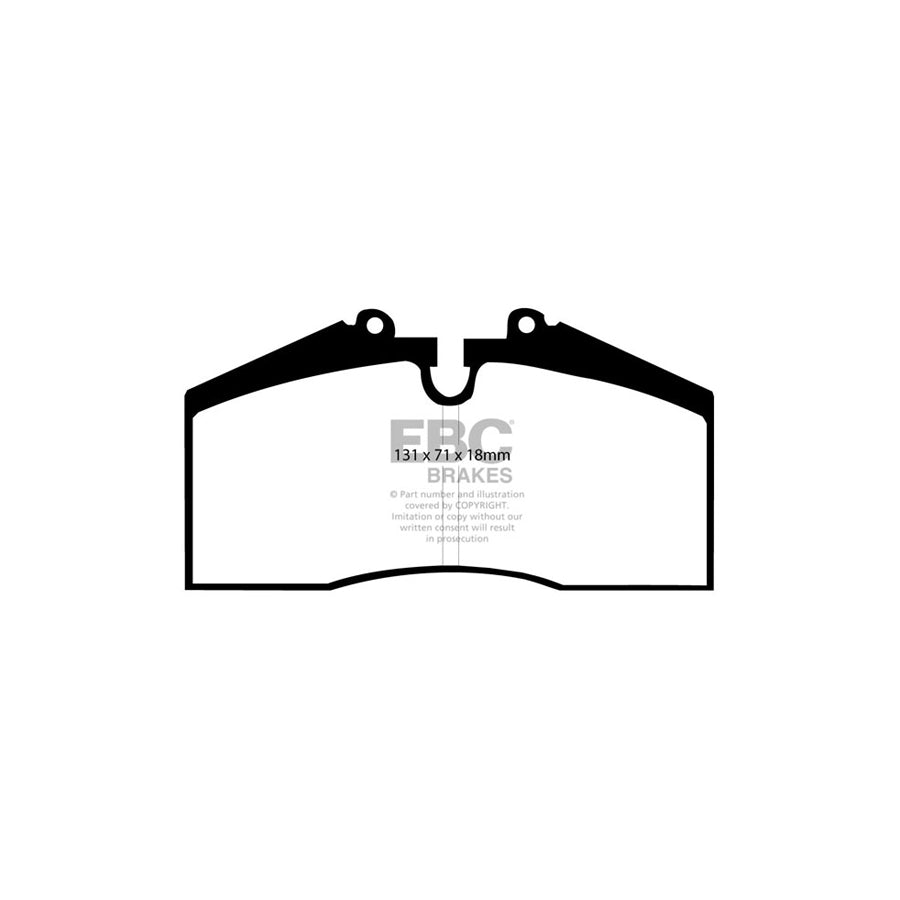 EBC PD02KF430 Redstuff 3000 Front Brake Kit - 304mm Plain Vented Discs/Rotors & Ceramic Pads for Porsche 928 and 944 Turbo 951 (Brembo 4-Pot Calipers), G3000 Thermic Black - DP3767C/D995, Low Dust Fast Road Upgrade