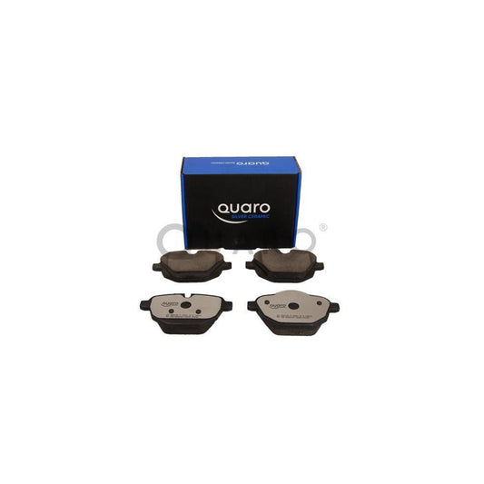 Quaro QP8123C Ceramic Disc Brake Pads Set - Low Dust Quiet Car Pads, TRW Caliper Compatible OE-Spec Direct Fit Replacement, Wear Sensor Ready, Front/Rear Axle Set (UK) - 106x62.4/56x18mm