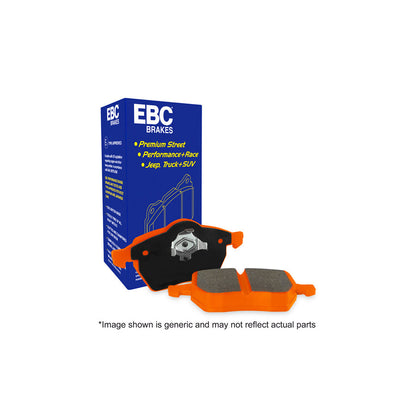 EBC Brakes DP9872 Orangestuff Front Brake Pads (Track/Race Only) for Honda Accord Type R, Civic EK9, Integra DC2, NSX & Rover 600  Fits Akebono, Girling & TRW Calipers