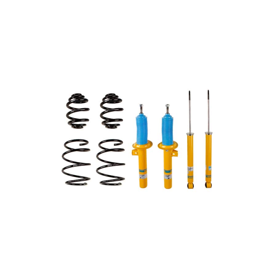 Bilstein B12 Pro-Kit 46-180001 Suspension Kit – B8 Shocks + Eibach Lowering Springs for BMW 3 Series E46 316i 318i 316Ci 318Ci (1998-2006) – 10-30mm Drop Fast Road Uprated Shock & Spring Set – Saloon/Sedan, Coupe, Cabriolet/Convertible, Touring/Estate