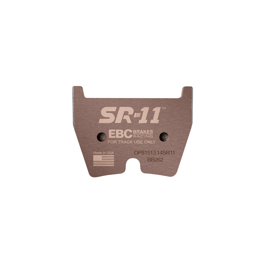 EBC Racing DP81513.14SR11 SR11 Sintered Front Track Brake Pads for Audi & Lamborghini - Brembo/TRW/ATE Calipers (R8 RS3 RS4 RS5 RS6 TTRS, Gallardo Huracan Murcielago) Race Use Only