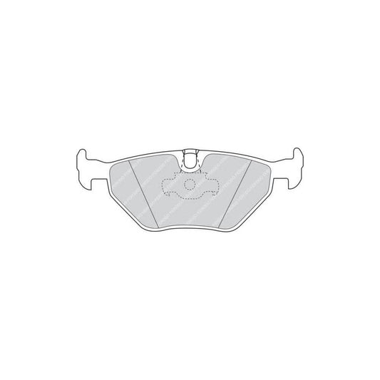 Ferodo FQT1075 Rear Brake Pads Kit for BMW 5 Series E39 & ALPINA B10 - ATE/Teves Rear Calipers - Back Axle Disc Pad Set, Piston Clip Included, Wear Sensor Not Included - OEM Quality Replacement for 520i 523i 525i 528i 530i 535i 540i 520d 525d 525td