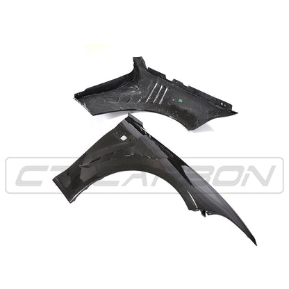 BMW F87 M2 / M2 Competition (M2C) 2016-2021 Carbon Fibre/Fiber Front Wings | Front Fenders / Quarter Panels / Arches | Dry Carbon Pre-Preg Gloss | OEM-Style Fit Lightweight Replacement Pair/Set