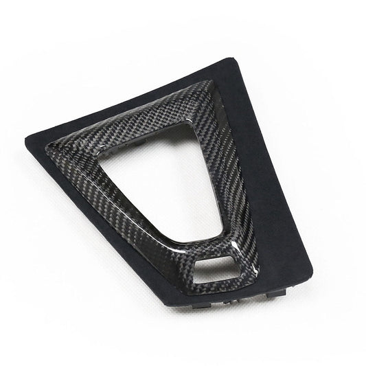 BMW M2 Competition M3 M4 F87 F80 F82 F83 (F8X) DCT Gear Shift/Selector Shifter Surround Bezel / Gear Lever Frame – Alcantara & Real Carbon Fibre/Fiber Centre Console Trim (LHD, Left-Hand Drive) | CT Carbon