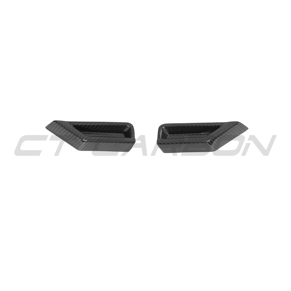 BMW M2 G87 2023+ Headlight/Headlamp Eyelids/Eyebrows Carbon Fibre/Carbon Fiber Overlay Trim Front Lamp Covers OEM+ Styling Upgrade | CT Design