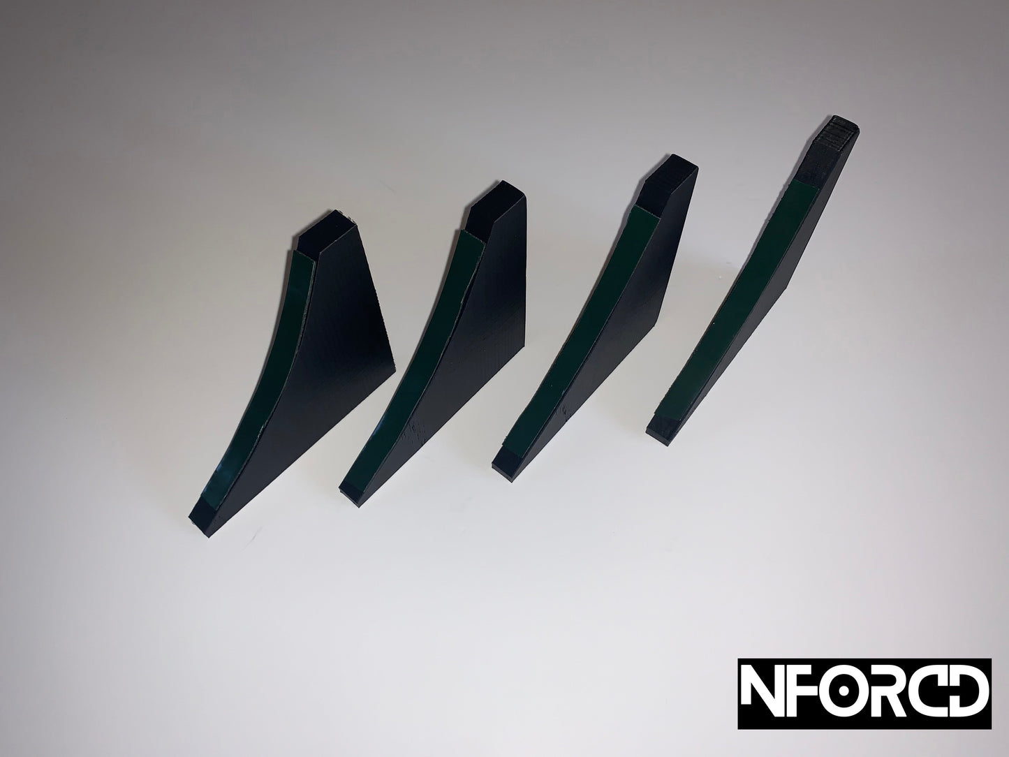 Rear Bumper Diffuser Fins 4pc Valance Aero Blades For VW Volkswagen Golf MK6 GTI GTD 2010-2014 Stick-On Splitter Canards Rear Spats Add-On Spoiler Kit
