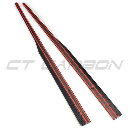 VW GOLF GTD/GTI MK7/7.5 2014-2020 CARBON FIBRE SIDE SKIRTS