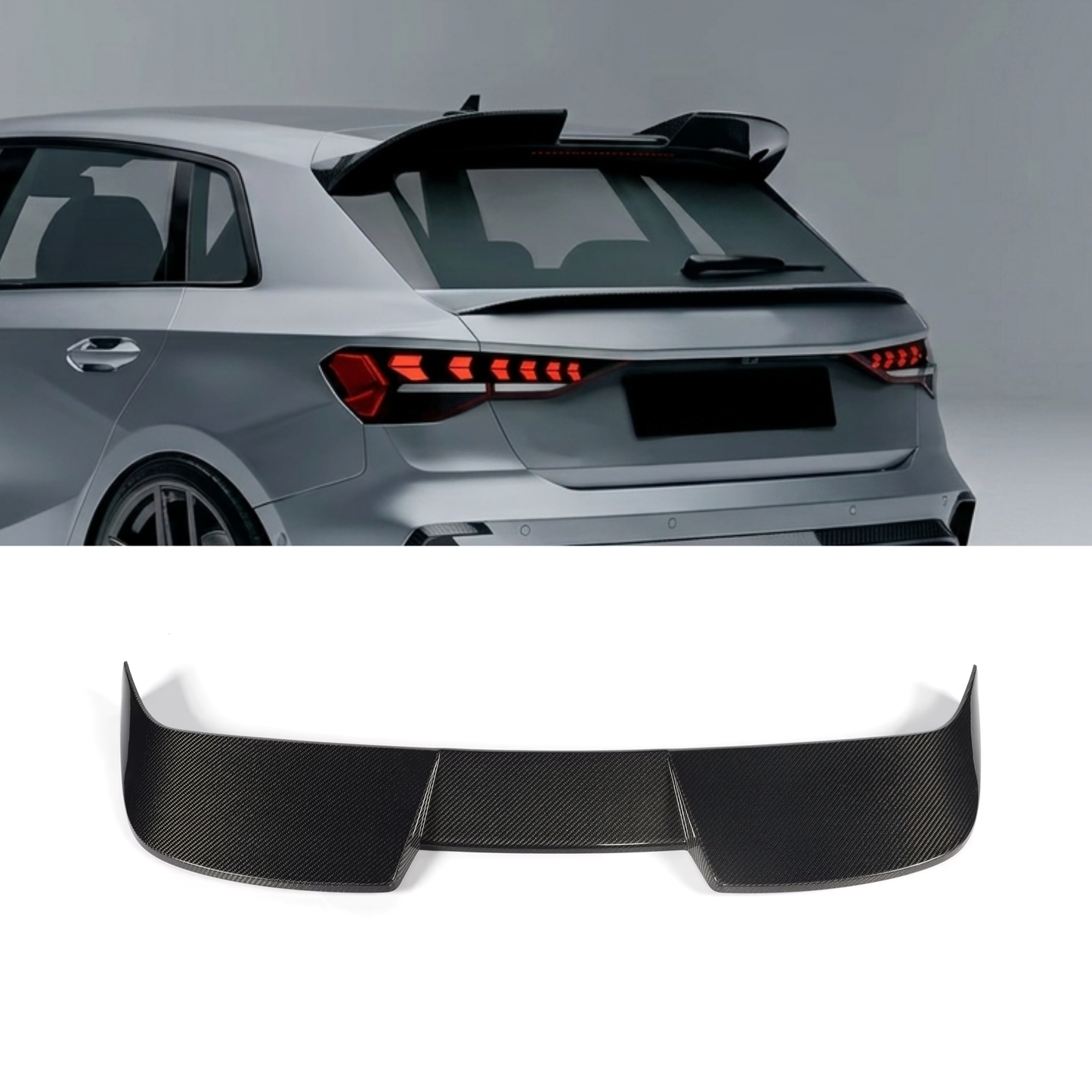 Audi A3/S3/RS3 8Y Carbon Fiber Rear Spoiler Wing