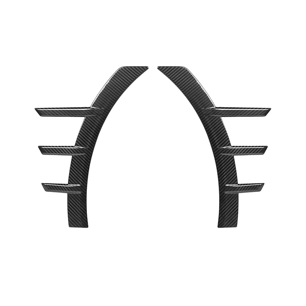BMW M2 G87 2023+ Carbon Fibre/Fiber Wing Vent Surrounds – Front Side Fender Gill Trim Covers, Air Breather Garnish, Quarter Panel Side Vent Overlays – High Gloss Pre-Preg Carbon Exterior Styling